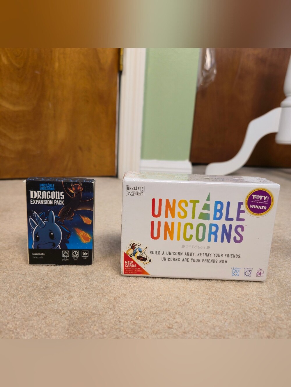 Unstable Unicorns Game 2018 Strategic Card Game NEW CCG Teeturtle Gamestop RARE